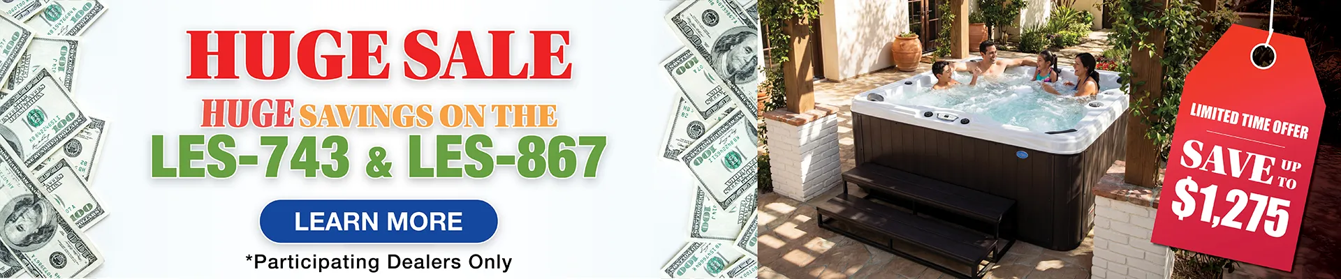 Calspas hot tub being used in a family setting - Findlay